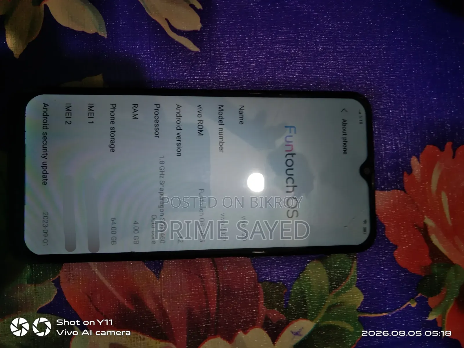 Vivo Y20 64 GB Black
