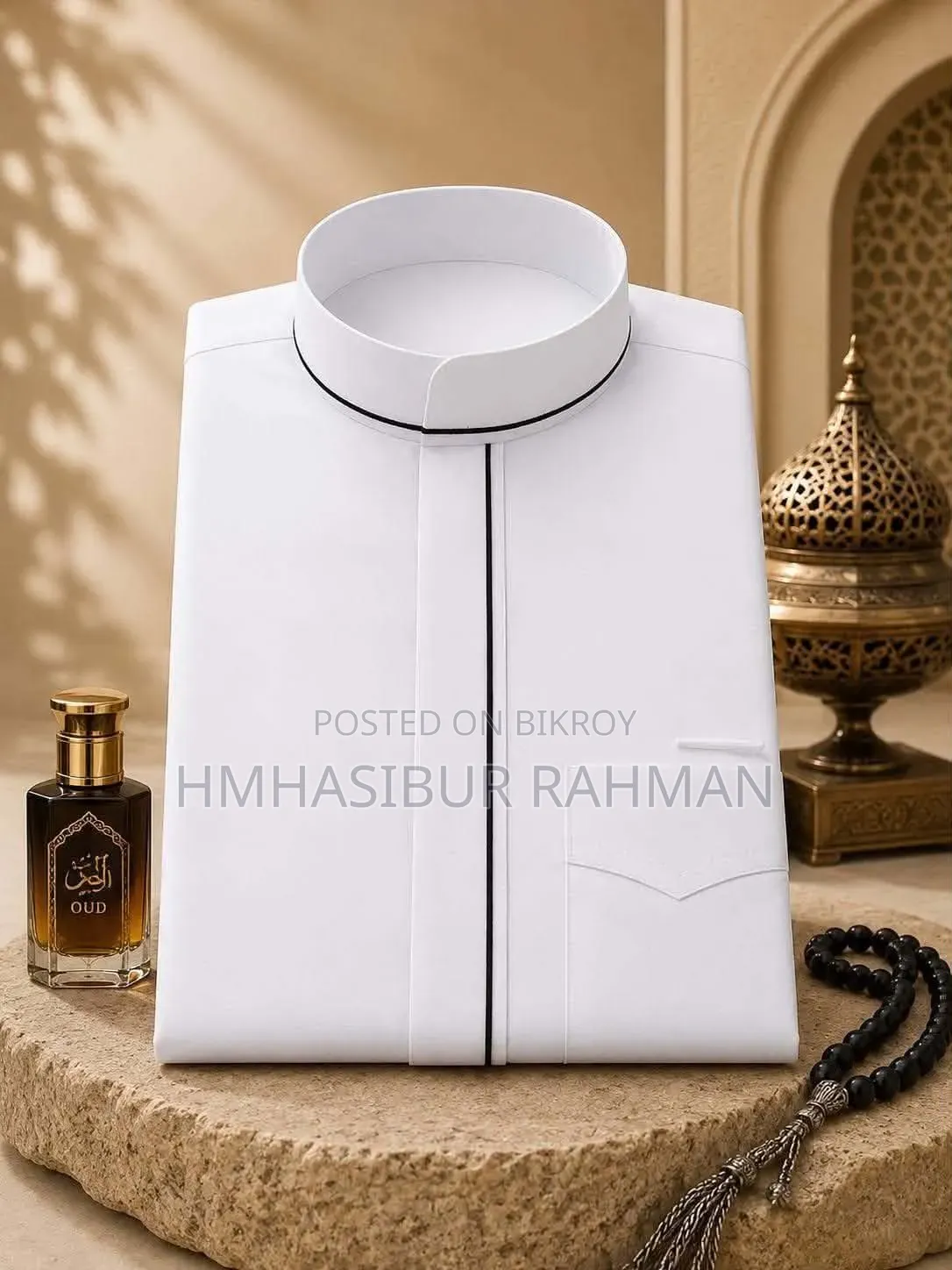 শার্ট কলার এরাবিয়ান জুব্বা