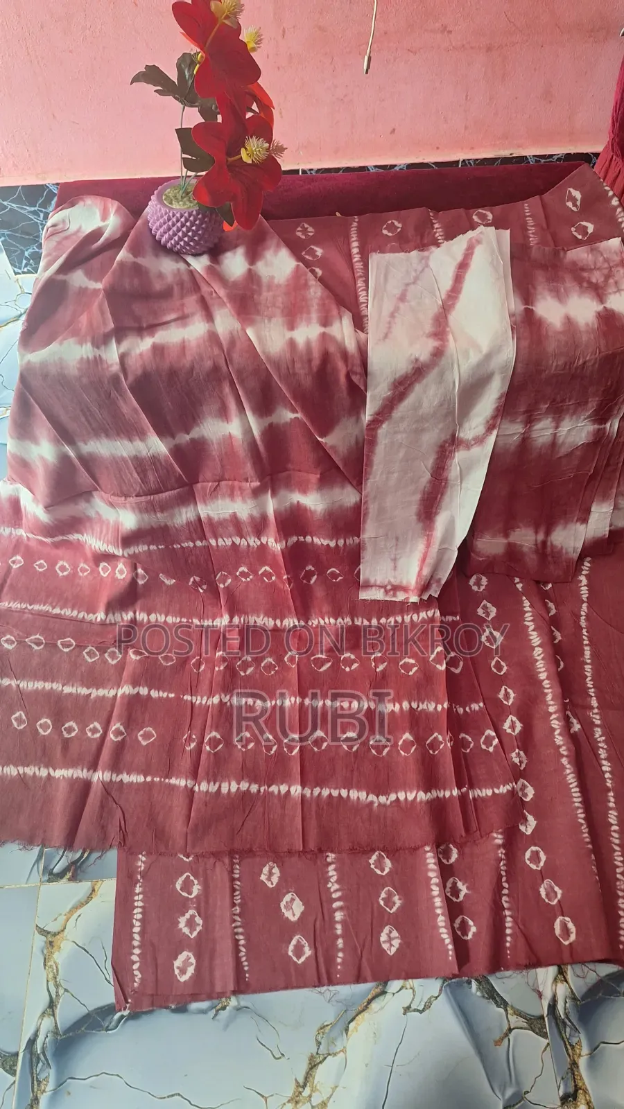 Taken directly from Comilla batik factory. Color guarantee. D