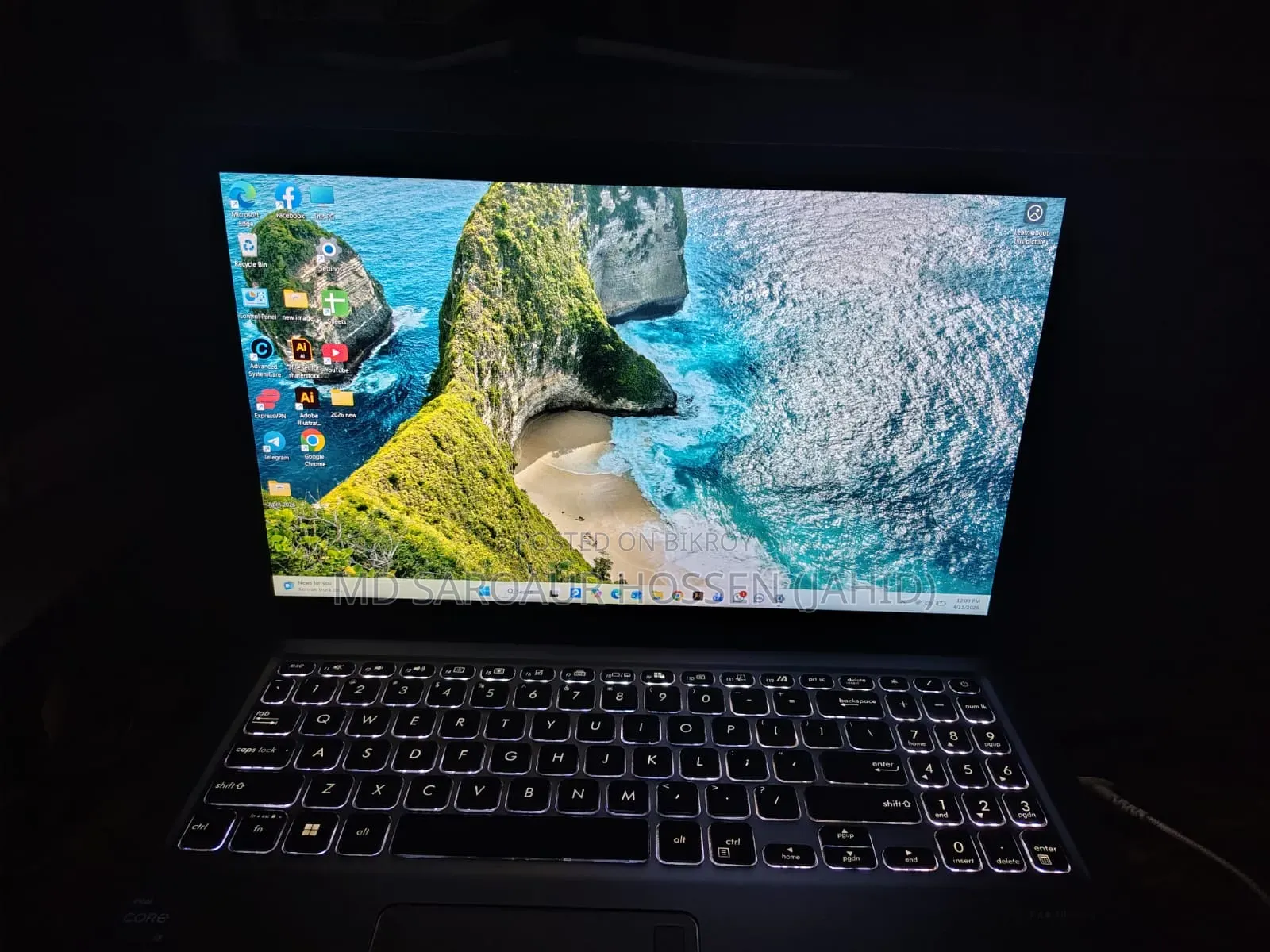 Laptop ASUS Vivobook 15 4GB Intel Core I3 SSD 512GB