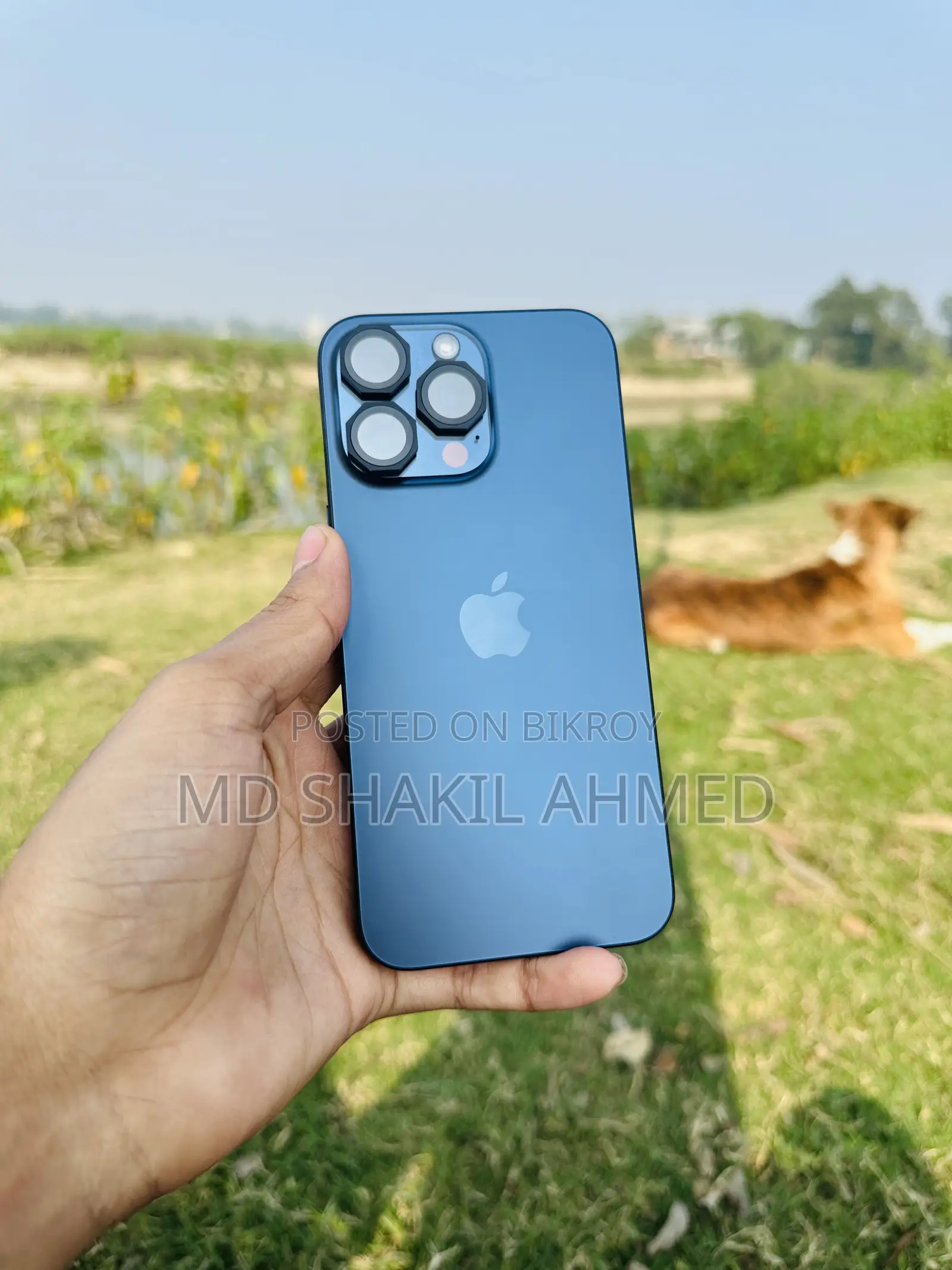 অ্যাপল আইফোন ১৫ প্রো ম্যাক্স ২৫৬ জিবি ব্লু