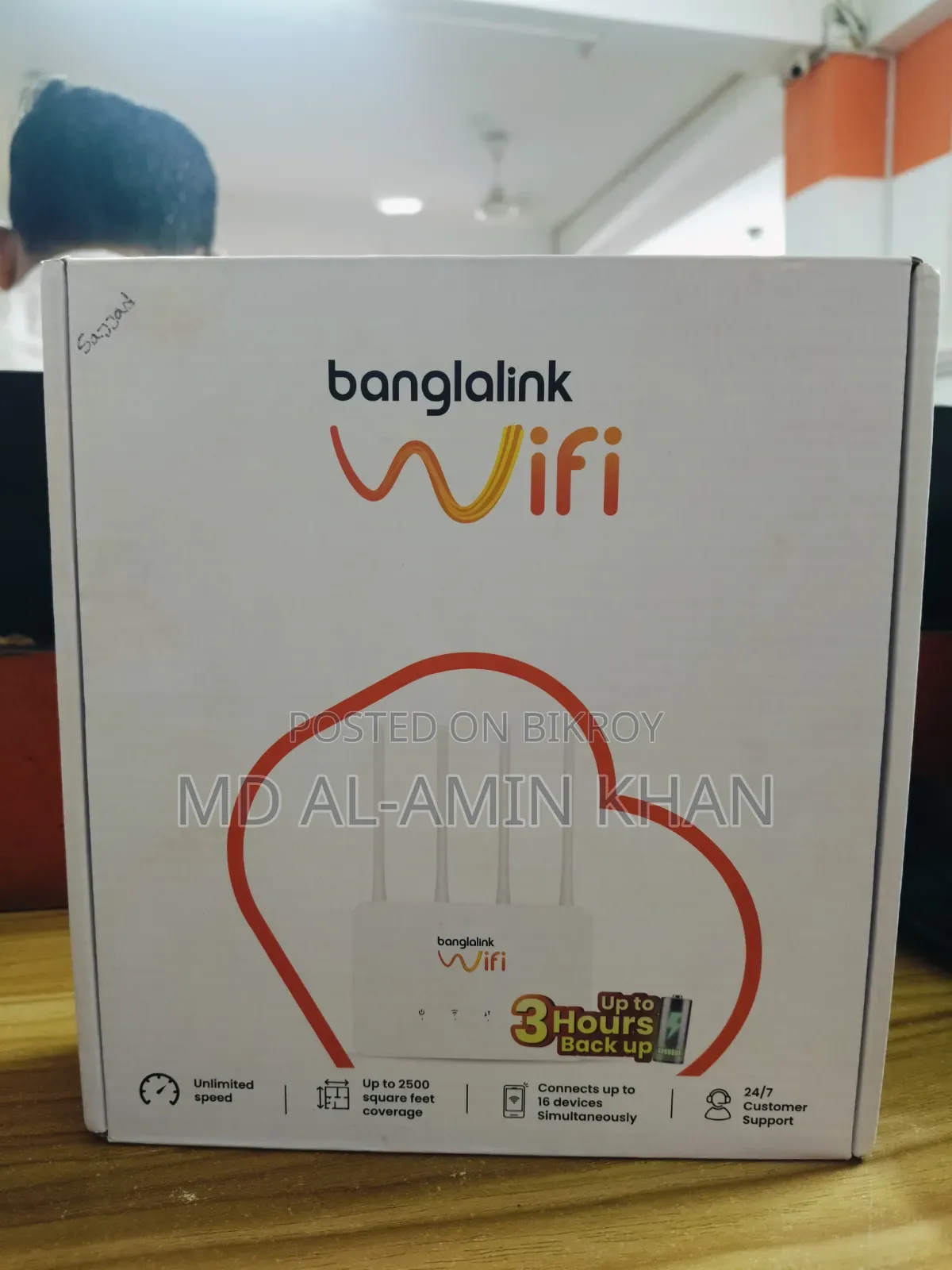 Banglalink 4G WiFi Router (3 Hours Battery Backup + SIM Included)