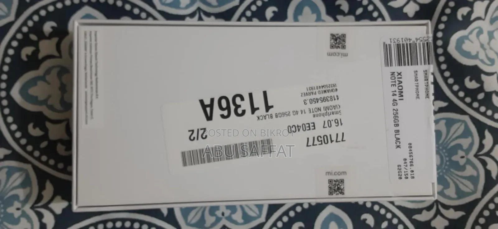 New Xiaomi Redmi Note 14 4G 256 GB Black