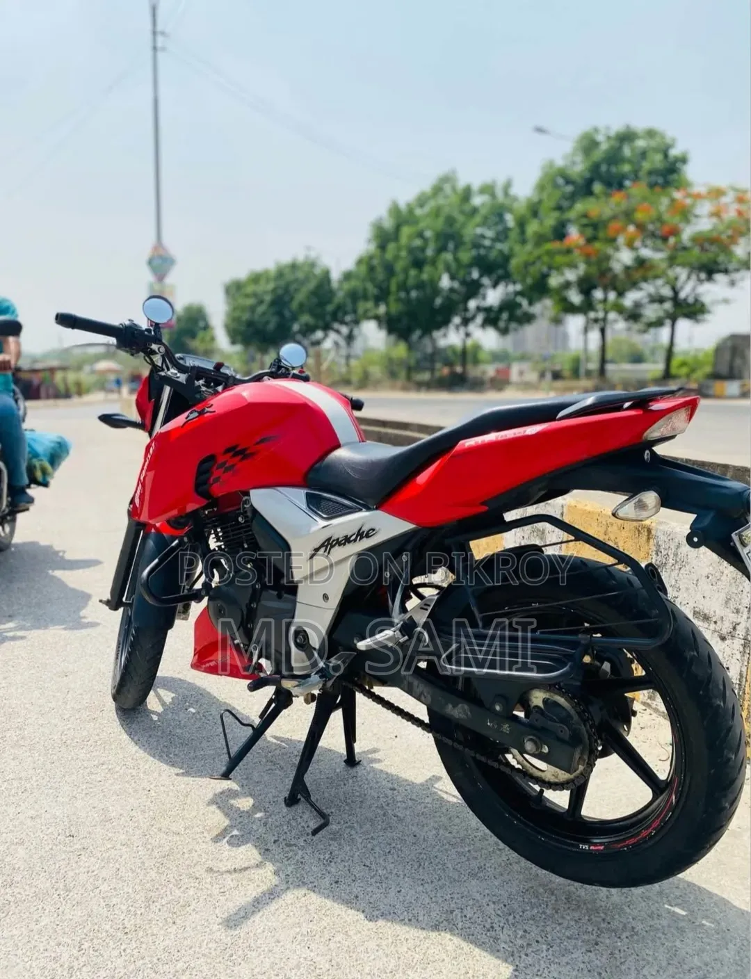 টিভিএস আপাচে আরটিআর ১৬০ ৪ভি ২০১৯ রেড