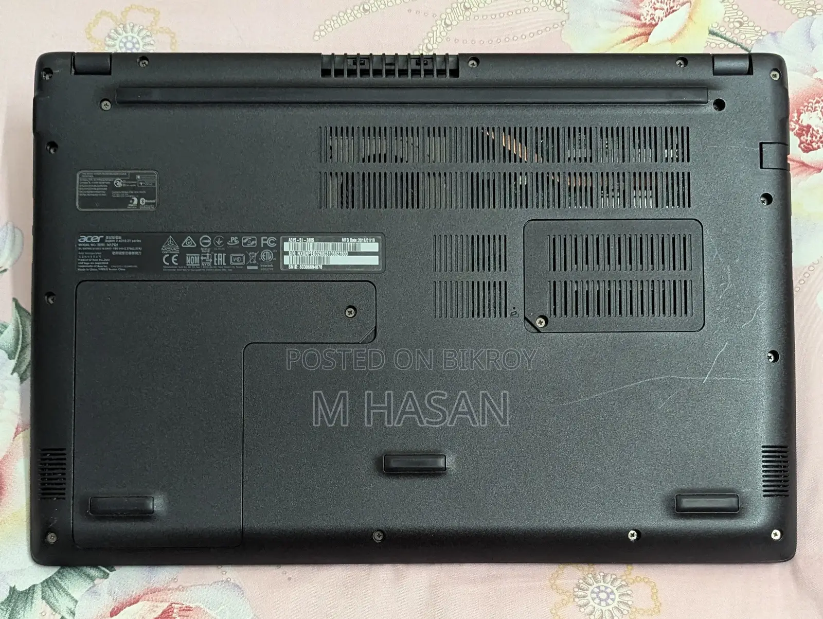 ল্যাপটপ Acer Aspire 3 12GB Intel Core I3 SSD 512GB