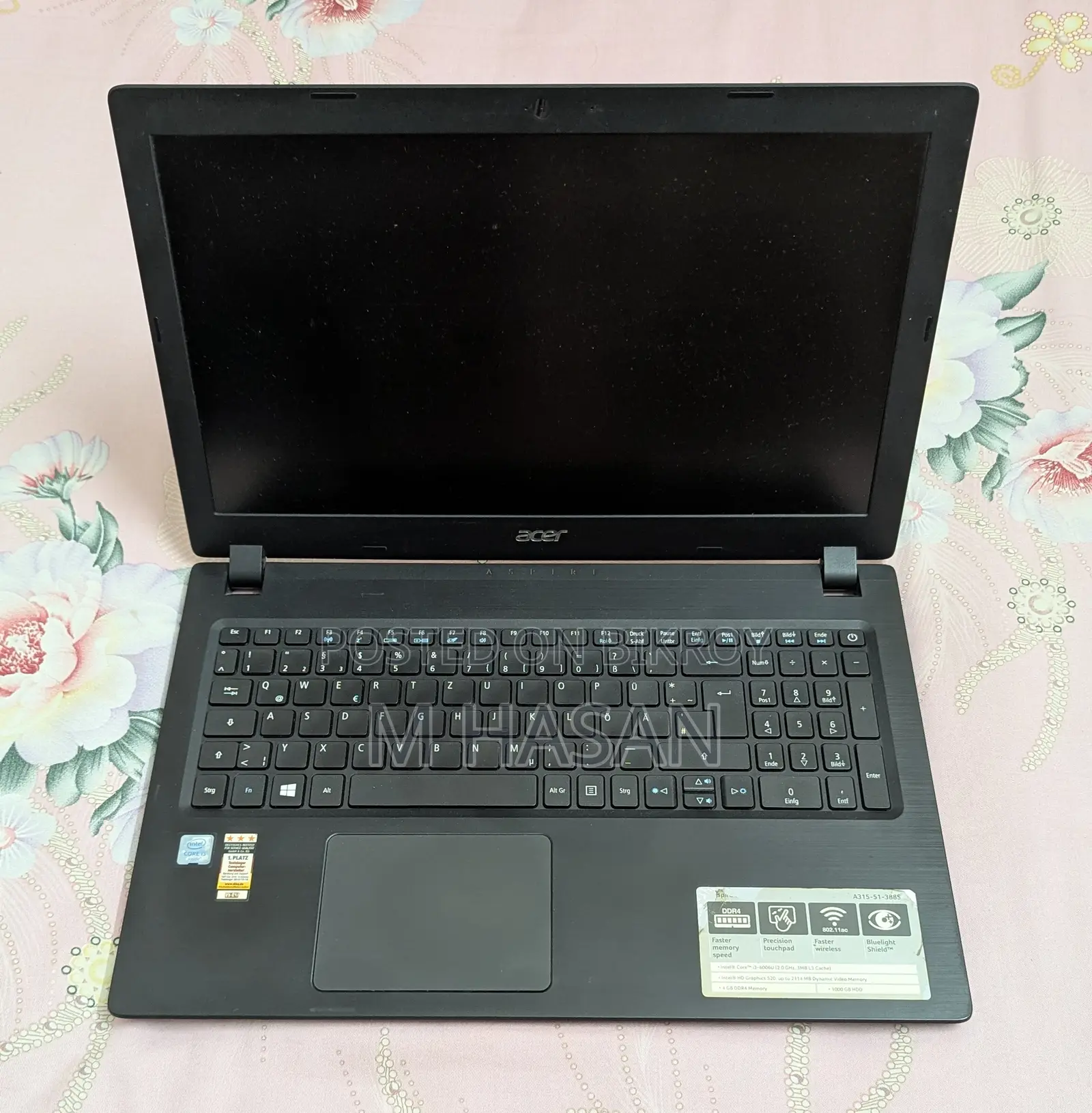ল্যাপটপ Acer Aspire 3 12GB Intel Core I3 SSD 512GB
