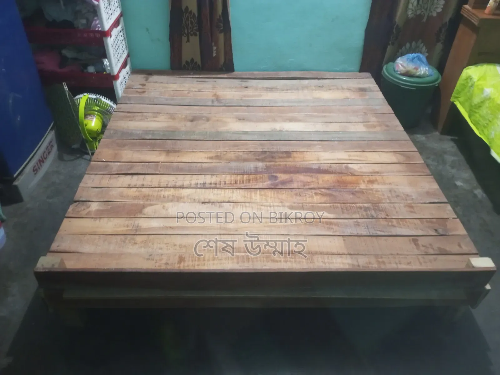 কম দামে মজবুত বড় চৌকি বিক্রি হবে