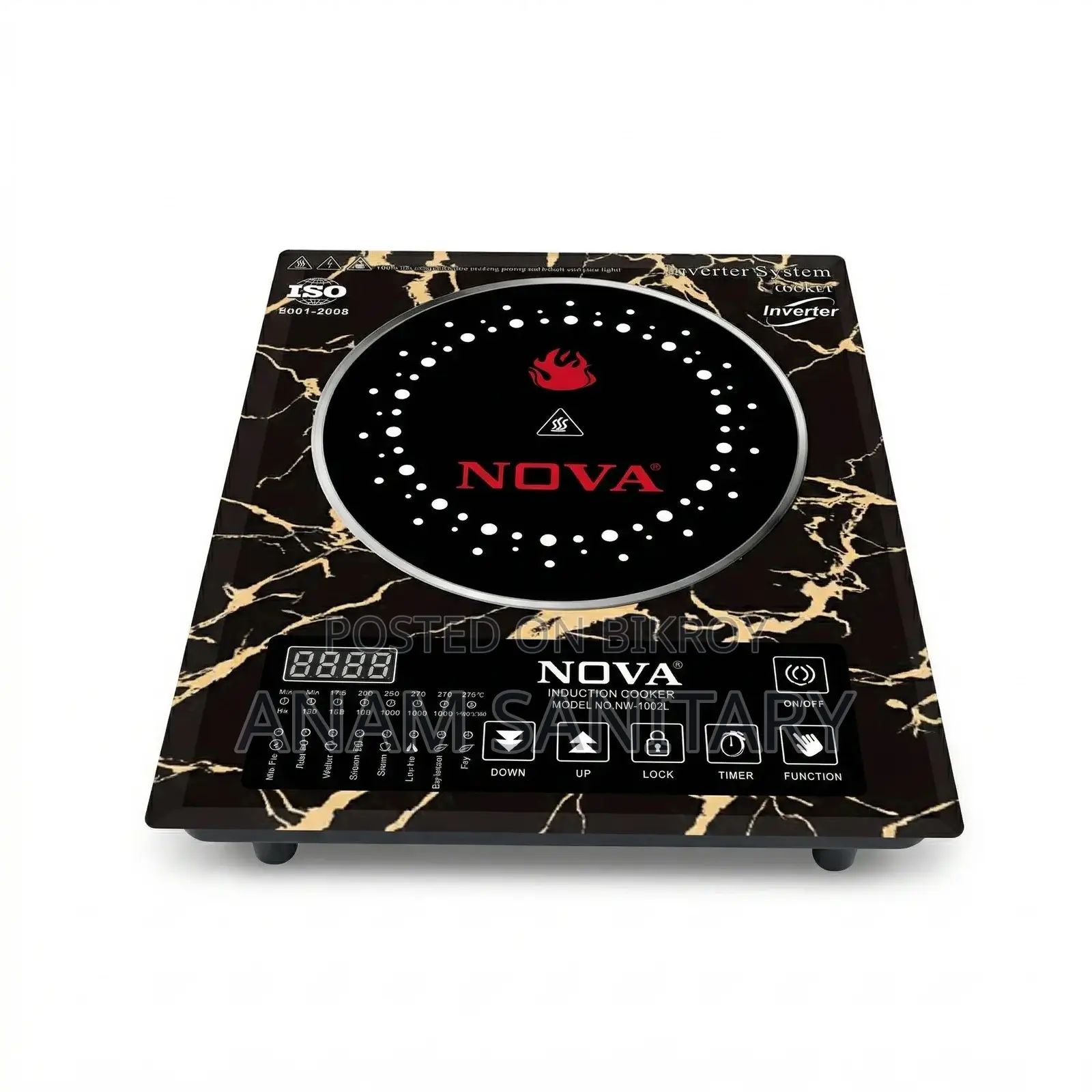 NOVA NV-1227-L 2200W Induction Cooker Smart Touch Fast Cooker