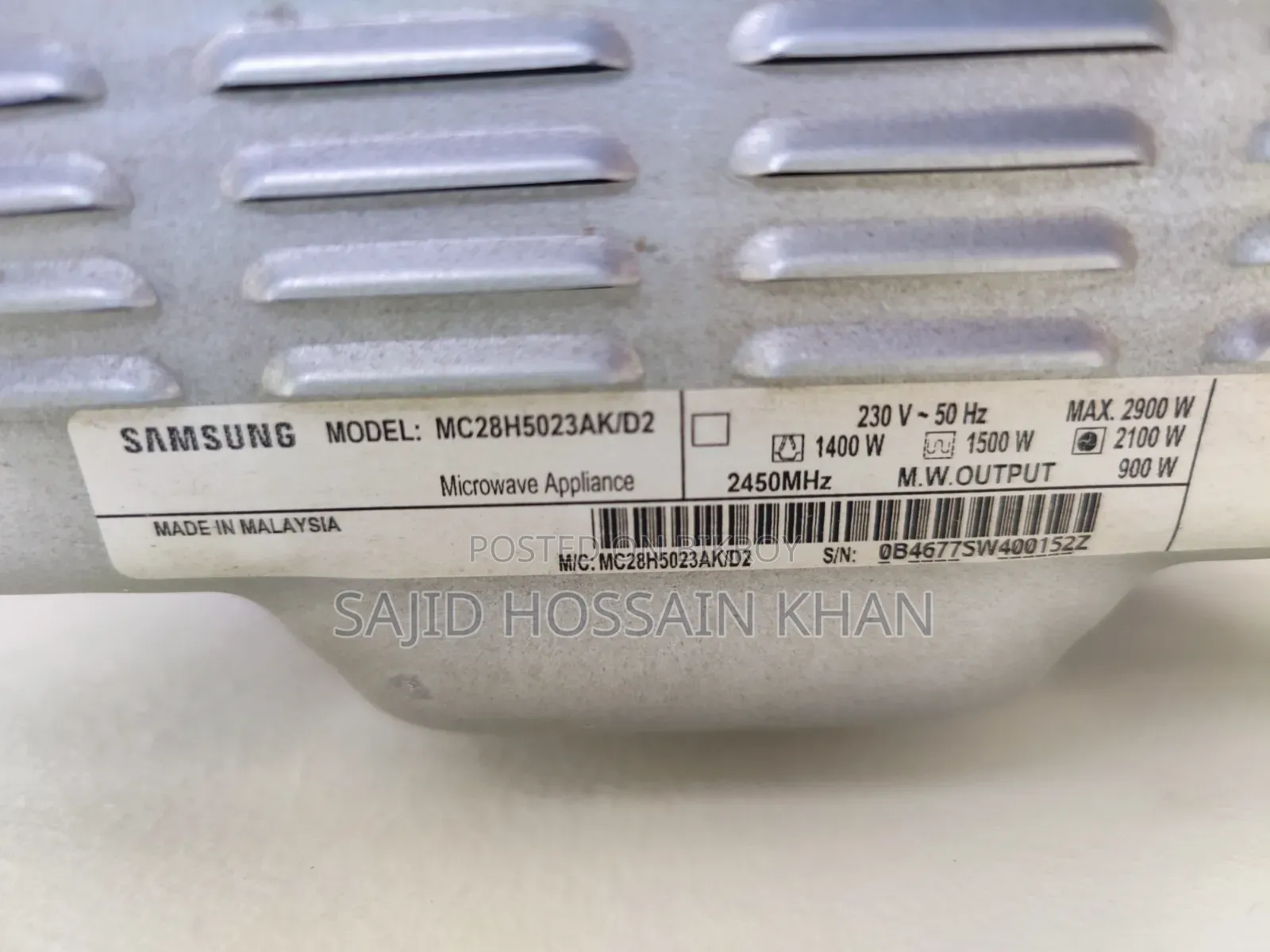 SAMSUNG Microwave Appliance (Convection / Grill)