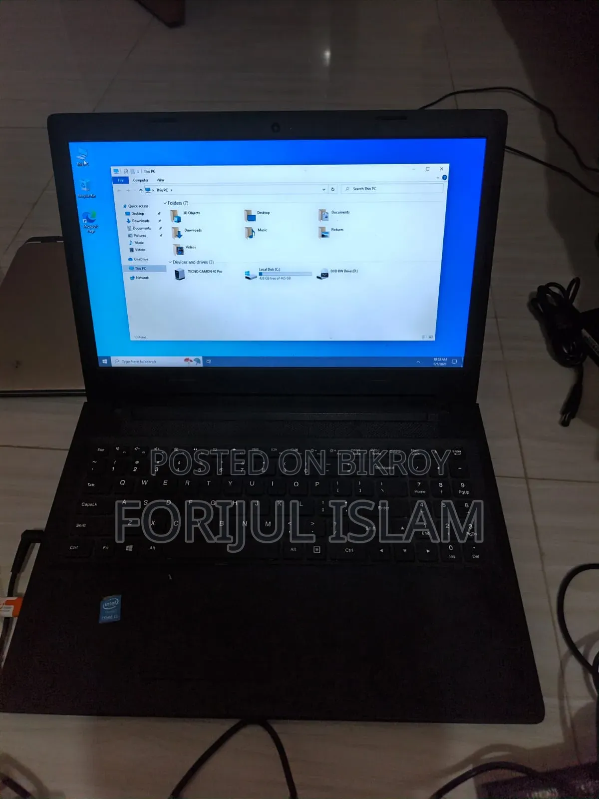 Laptop Lenovo IdeaPad 320 4GB Intel Core I3 HDD 500GB