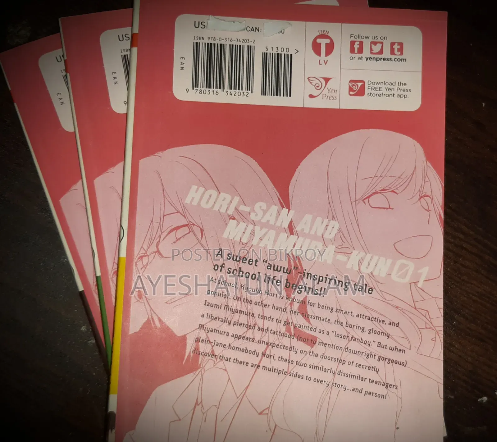 Horimiya Manga Set (Vol 1-3)