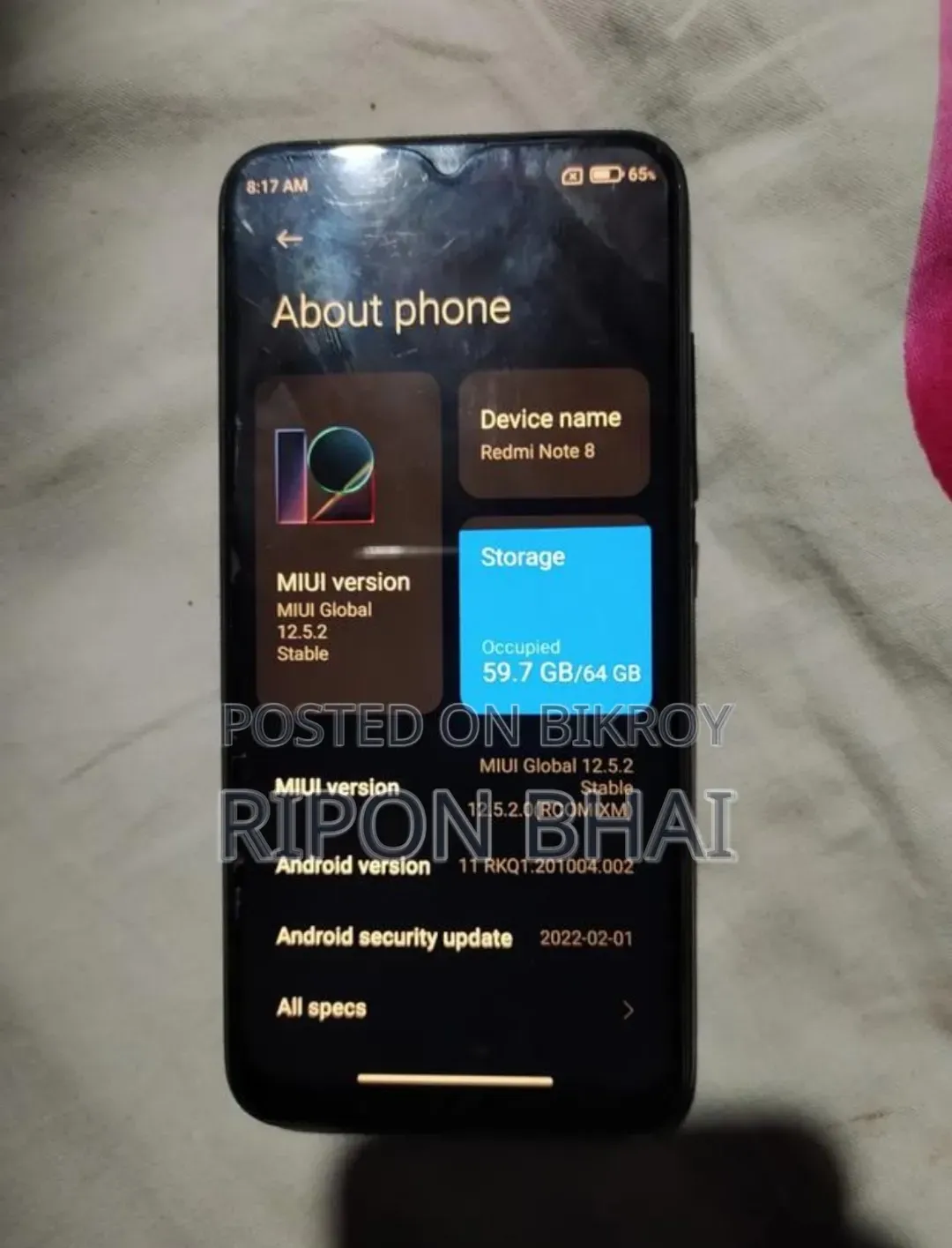 Xiaomi Redmi Note 8 64 GB Black