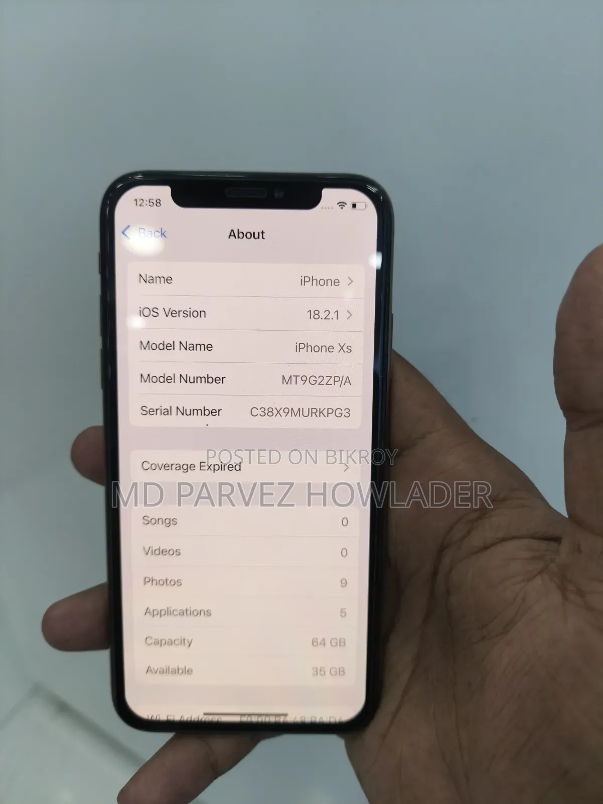 অ্যাপল আইফোন এক্সএস ৬৪ জিবি রোজ গোল্ড