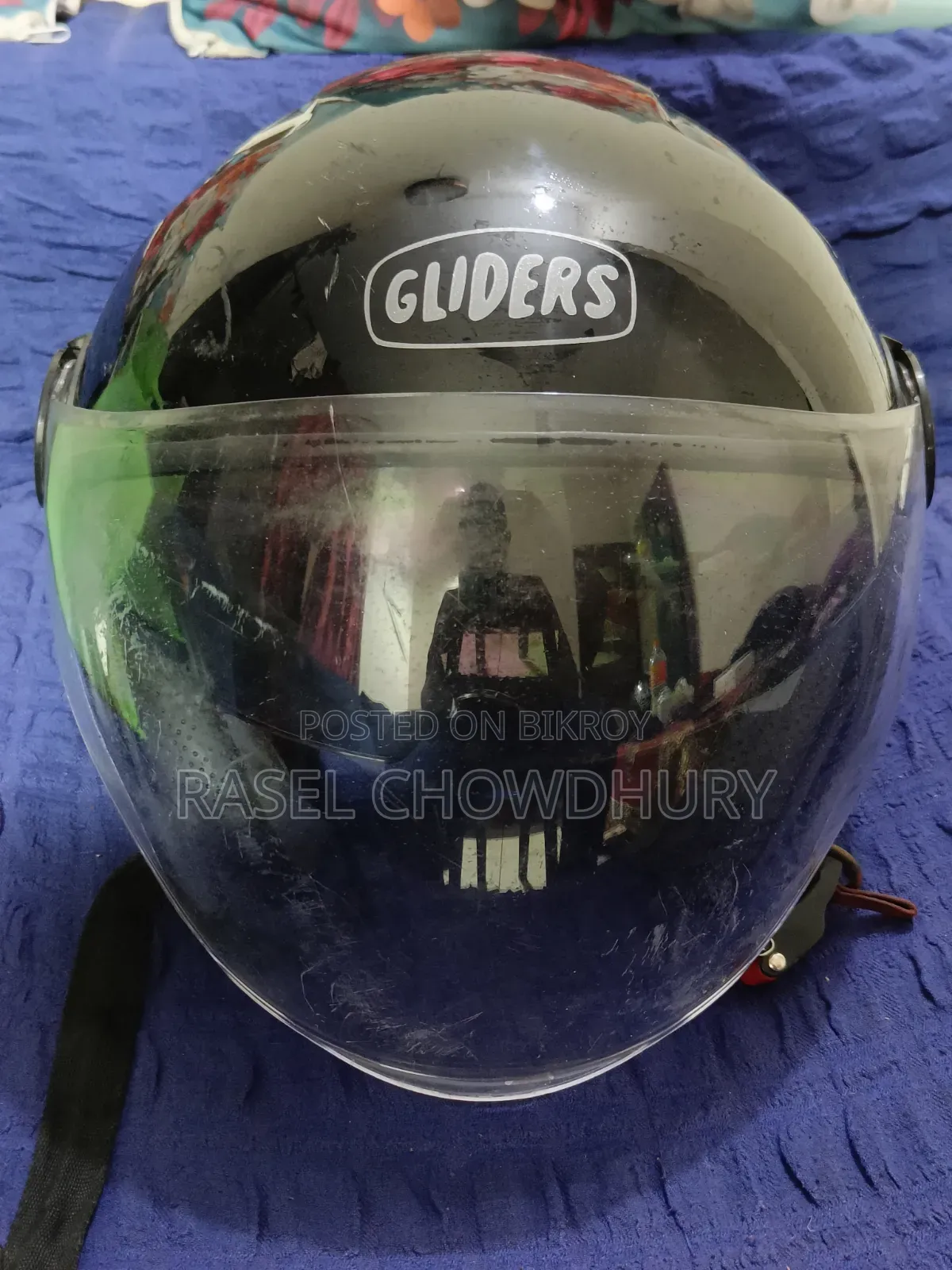 Gliders Half Face Helmet ( With Sun Visor)