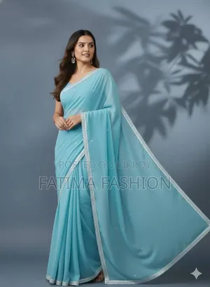 জর্জেট শাড়ী ব্লাউজ পিস সহ