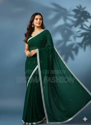 জর্জেট শাড়ী ব্লাউজ পিস সহ