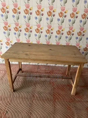 A wooden table will be sold.