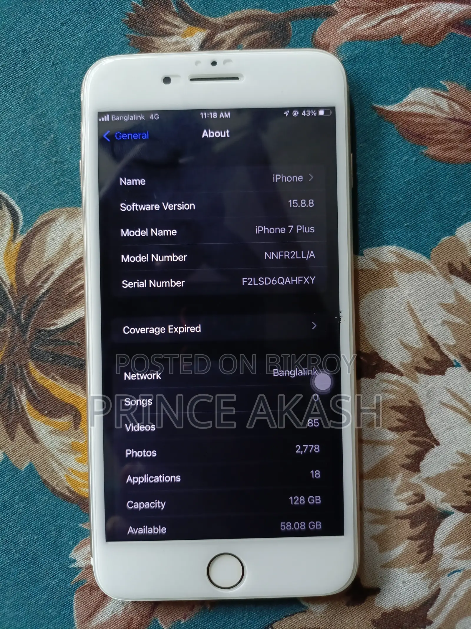 Apple iPhone 7 Plus 128 GB White