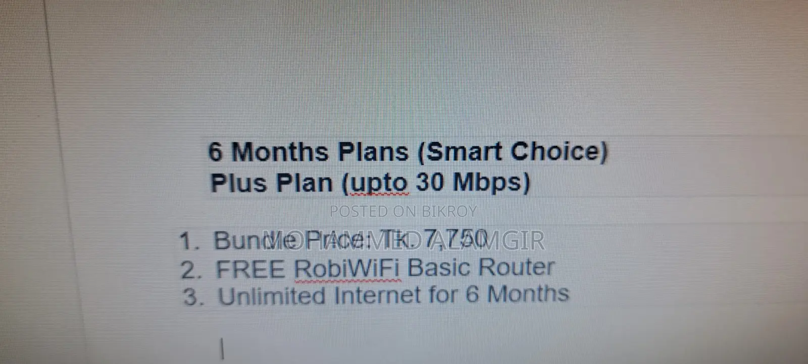 Robi Wifi Router Basic 023 With 5 Month Plan