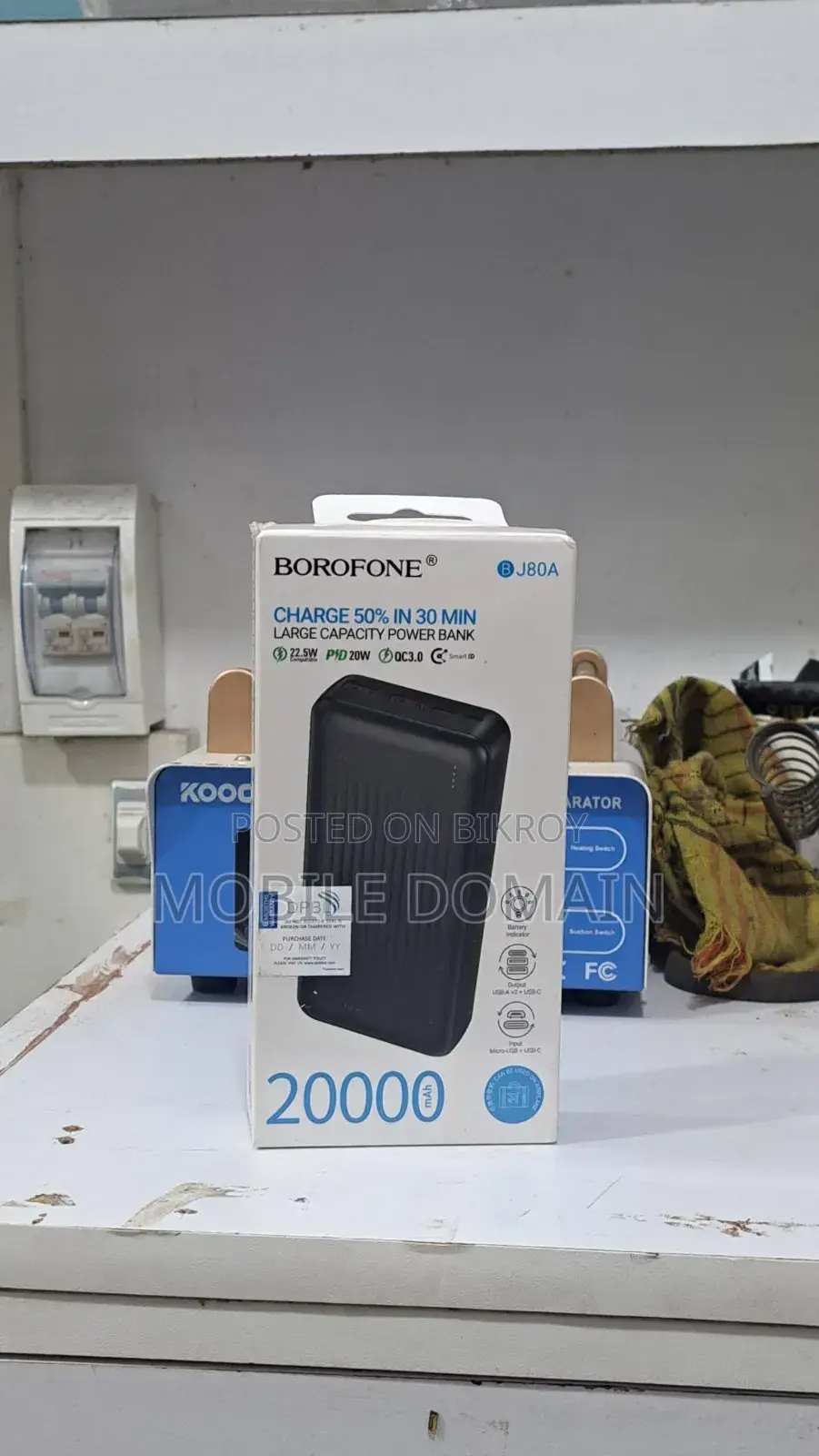 BOROFONE 20000mAh Fast Charging Power Bank