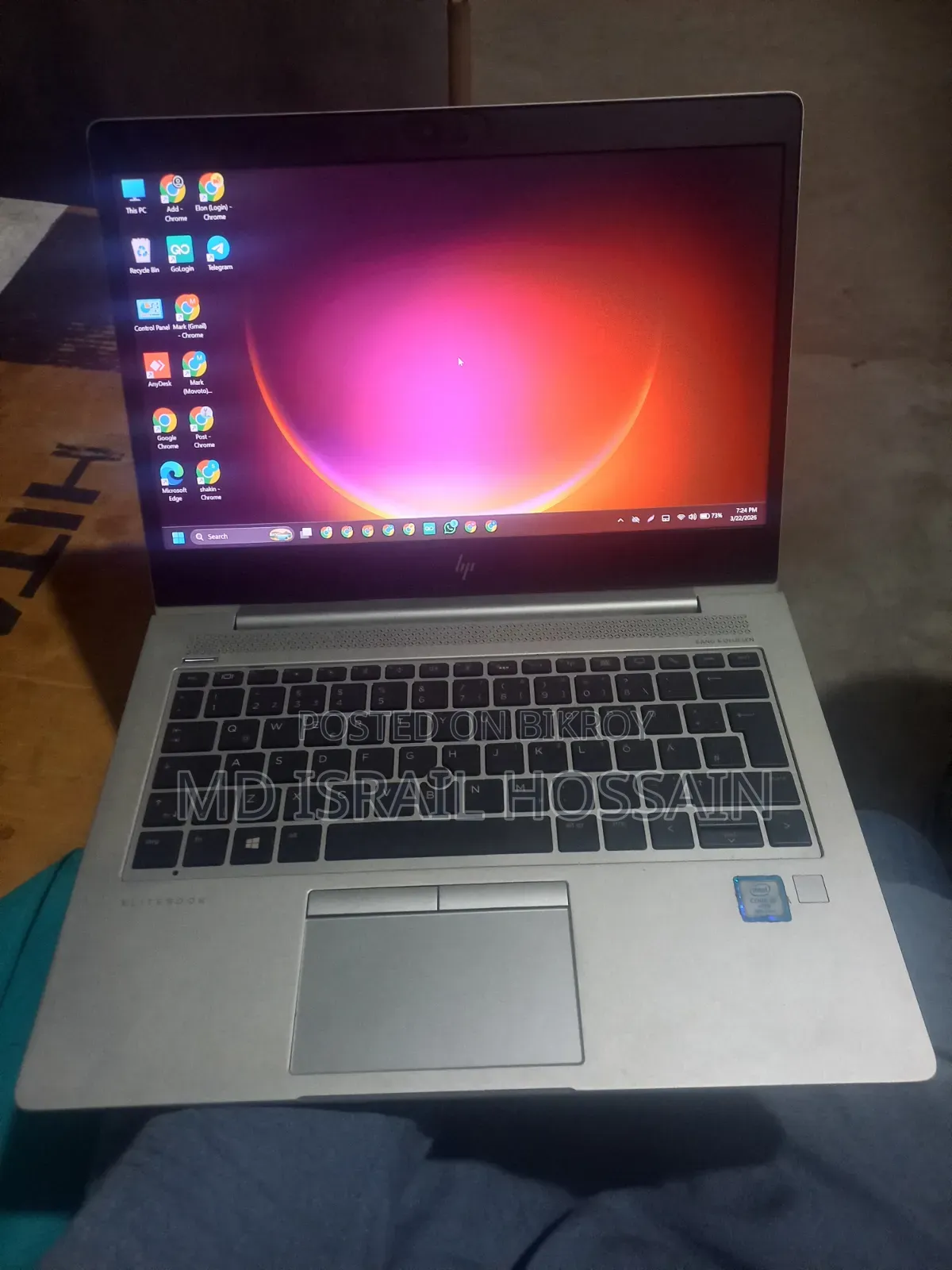 Laptop HP EliteBook 830 G5 8GB Intel Core i5 SSD 256GB