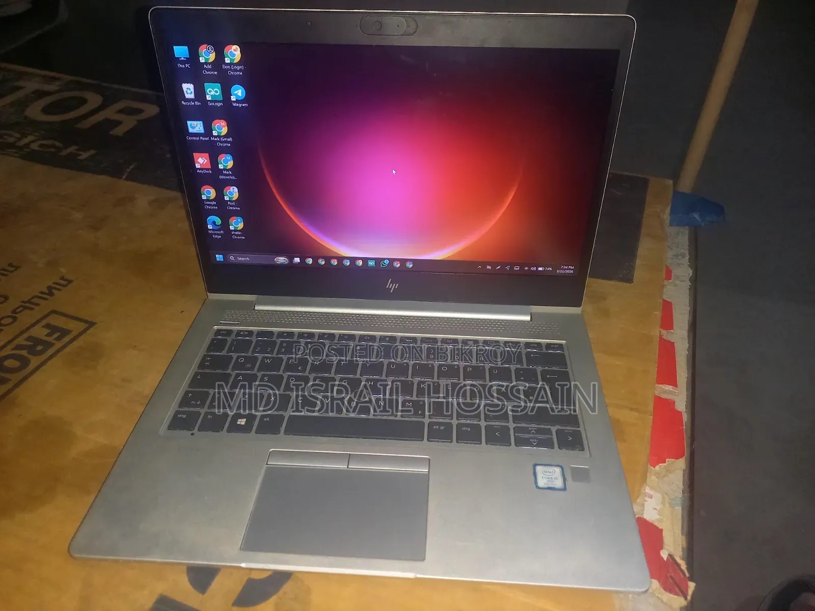 Laptop HP EliteBook 830 G5 8GB Intel Core i5 SSD 256GB