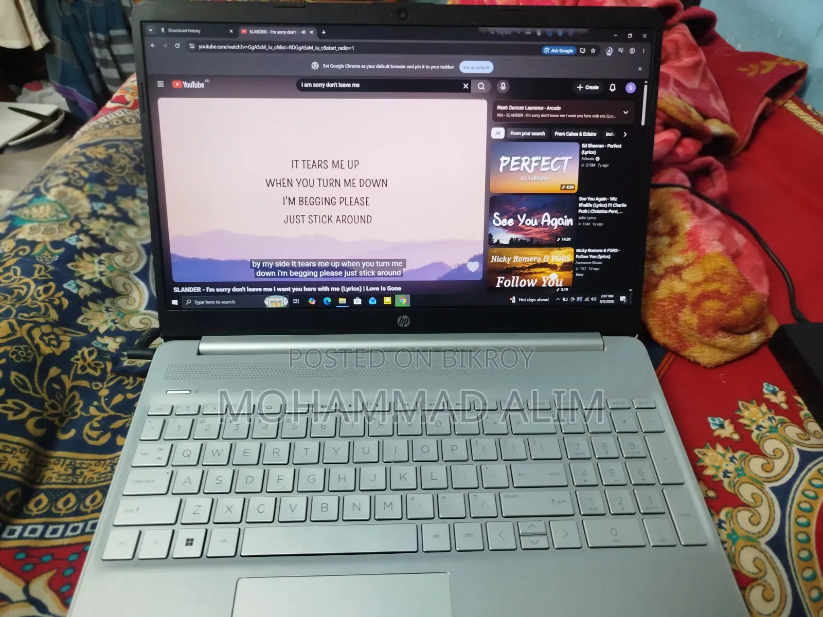 HP 15s Laptop 8GB AMD Ryzen 3 SSD 512GB