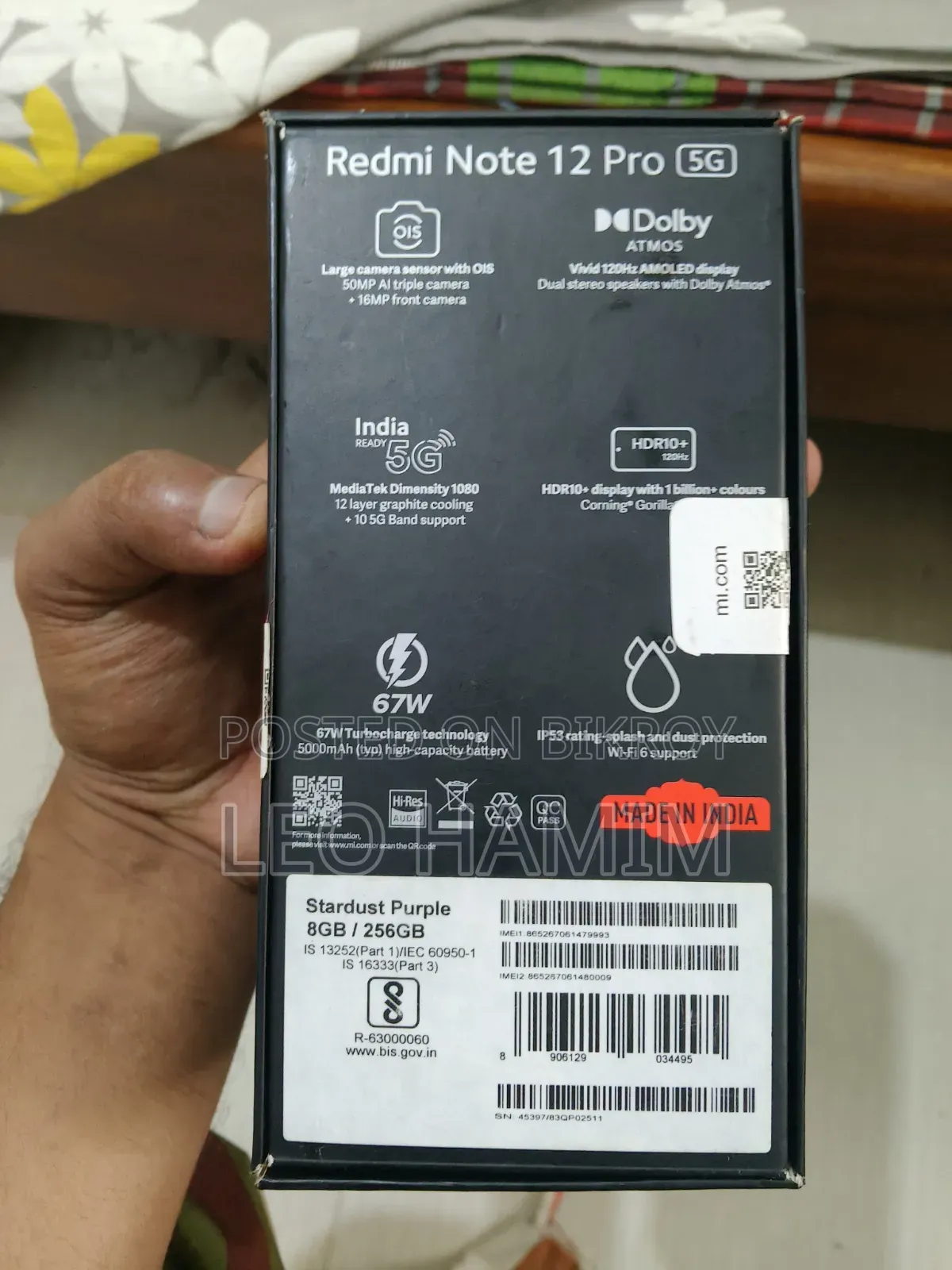 Xiaomi Redmi Note 12 256 GB Purple
