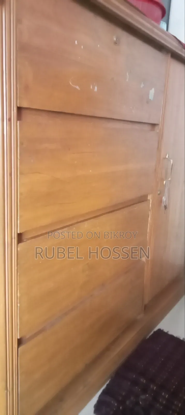 A wooden wardrobe will be sold. Good quality.