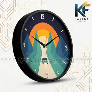 কারানা ফ্যাশন (KW19) ১২-ইঞ্চি সানসেট রোড ট্রিপ ওয়াল ক্লক