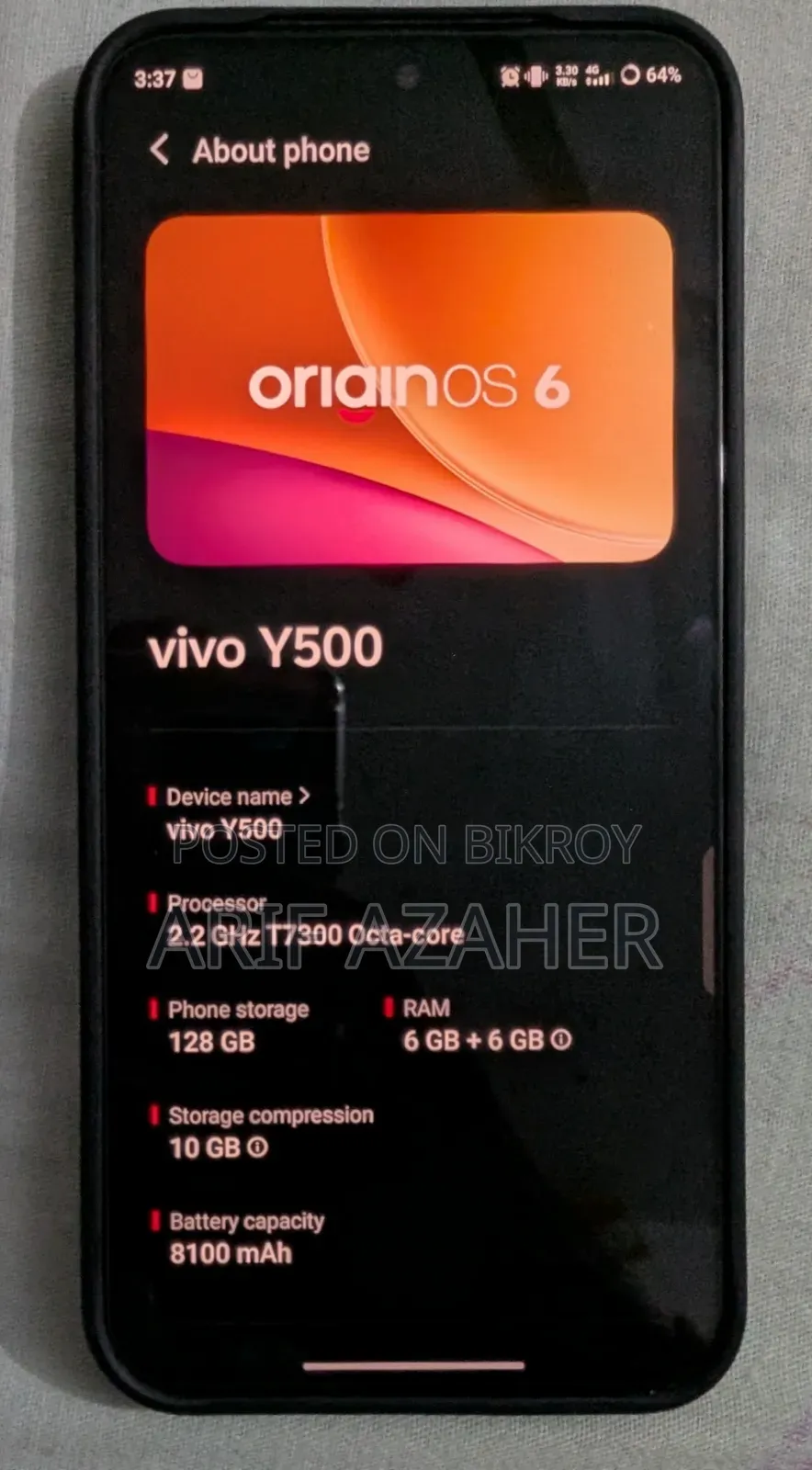 Vivo Y500 128 GB Blue