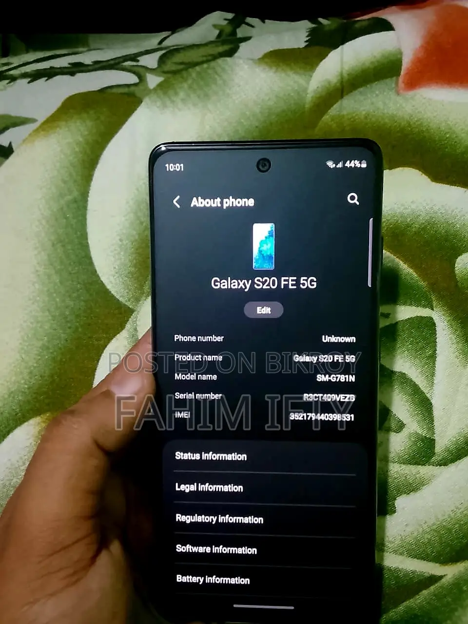 Samsung Galaxy S20 FE 2022 128 GB Blue