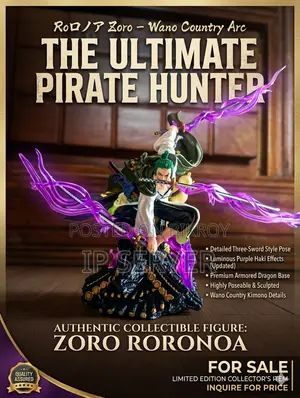 This High-Quality Roronoa Zoro "King of Hell / Wano Rooftop Battle" 22