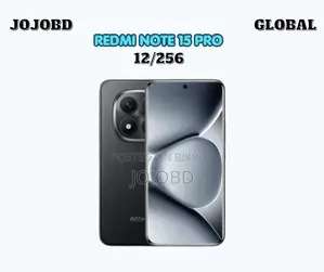 নতুন শাওমি রেডমি নোট ১৫ প্রো ২৫৬ জিবি ব্ল্যাক