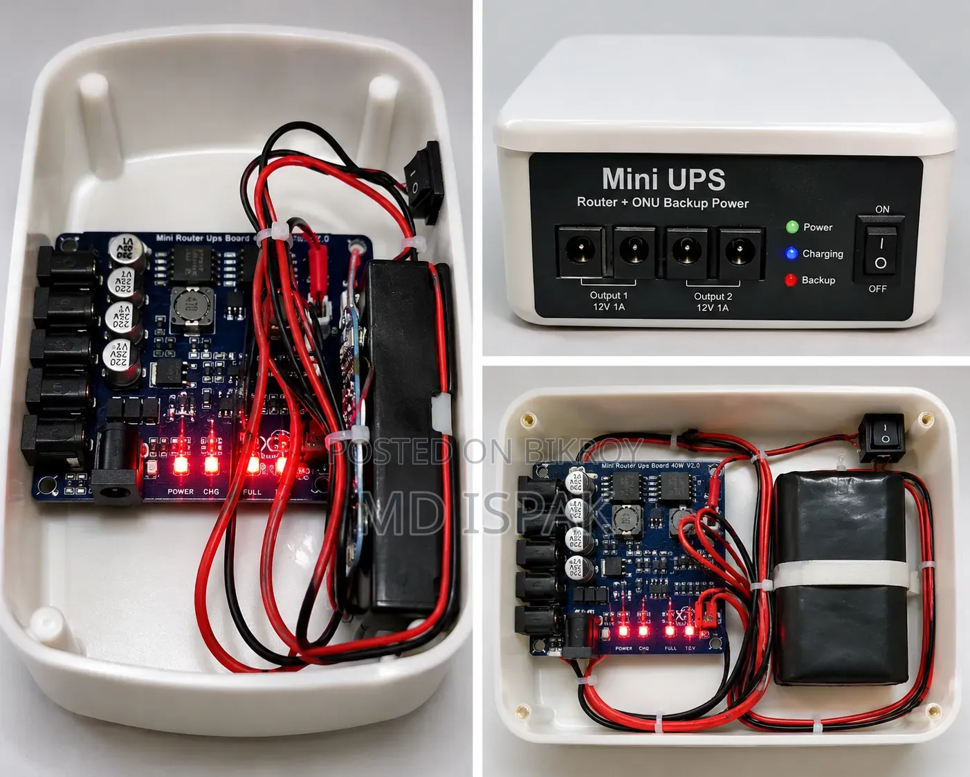 12V Router & ONU Mini UPS – 2 Hours Backup
