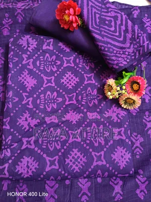 Pulse of Tradition: Magical Purple Block Print!