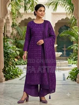 Pulse of Tradition: Magical Purple Block Print!