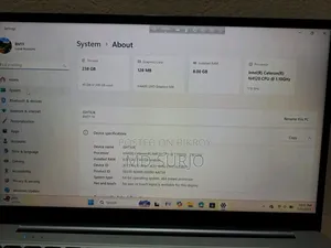 ল্যাপটপ ৮জিবি ইন্টেল সেলেরন এসএসডি ২৫৬জিবি