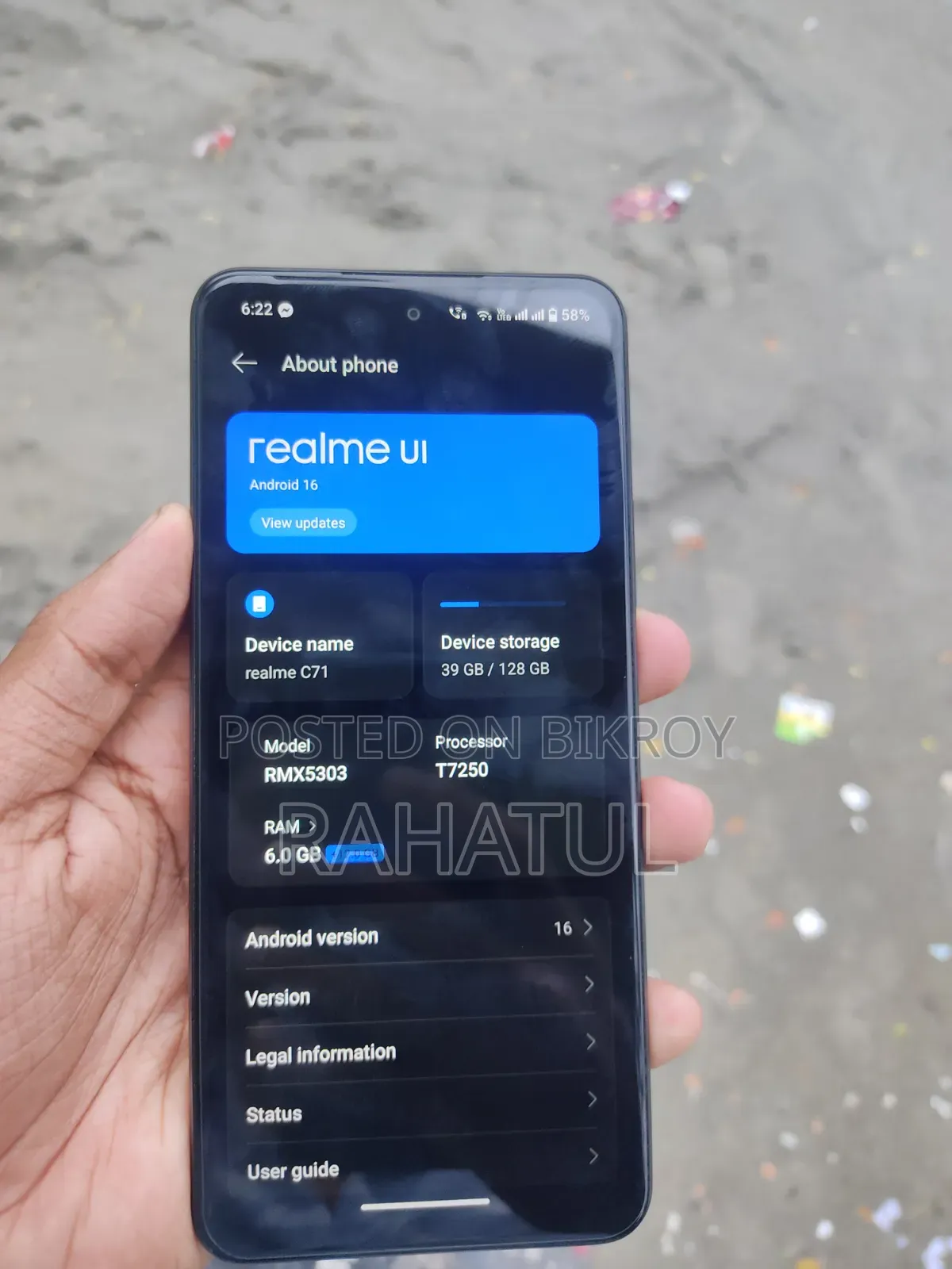 Realme C71 128 GB Blue
