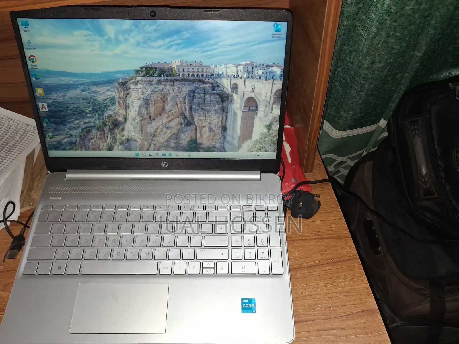 ল্যাপটপ HP 15s 4GB ইন্টেল কোর i3 SSD 128GB