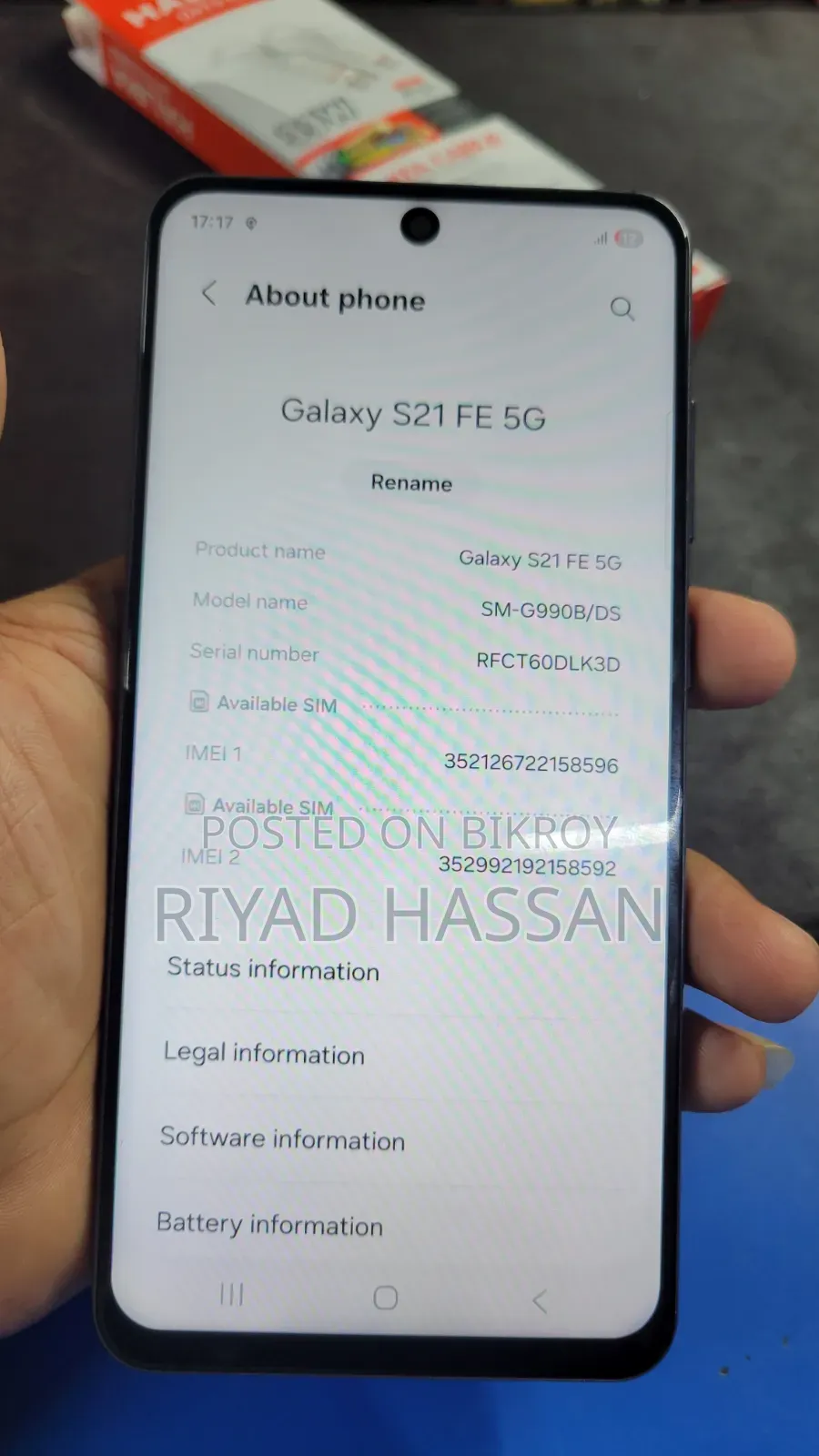 Samsung Galaxy S21 FE 5G 128 GB Gray