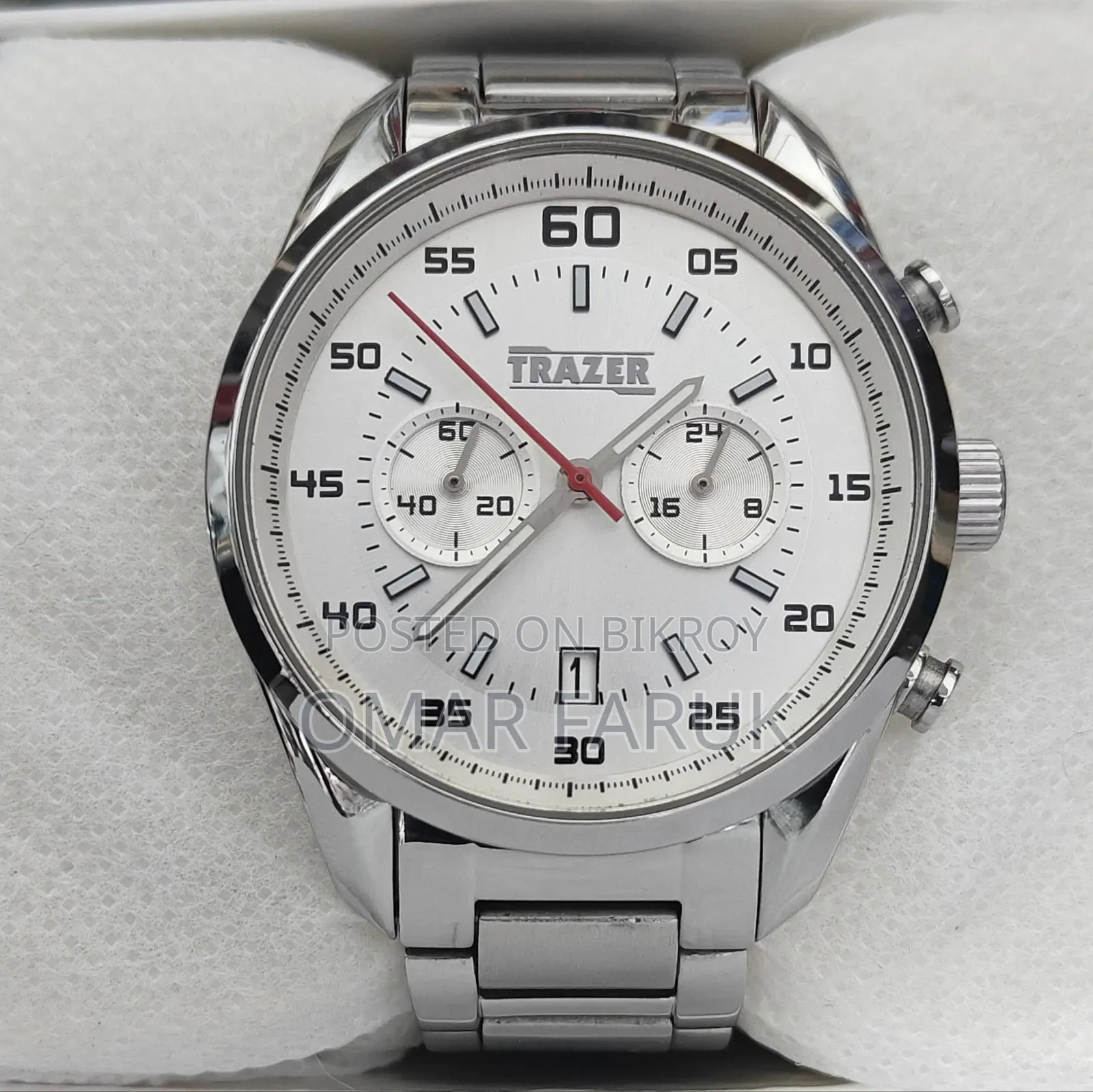 TRAZER by ZENART Chronograph Quartz Watch – Stainless Steel