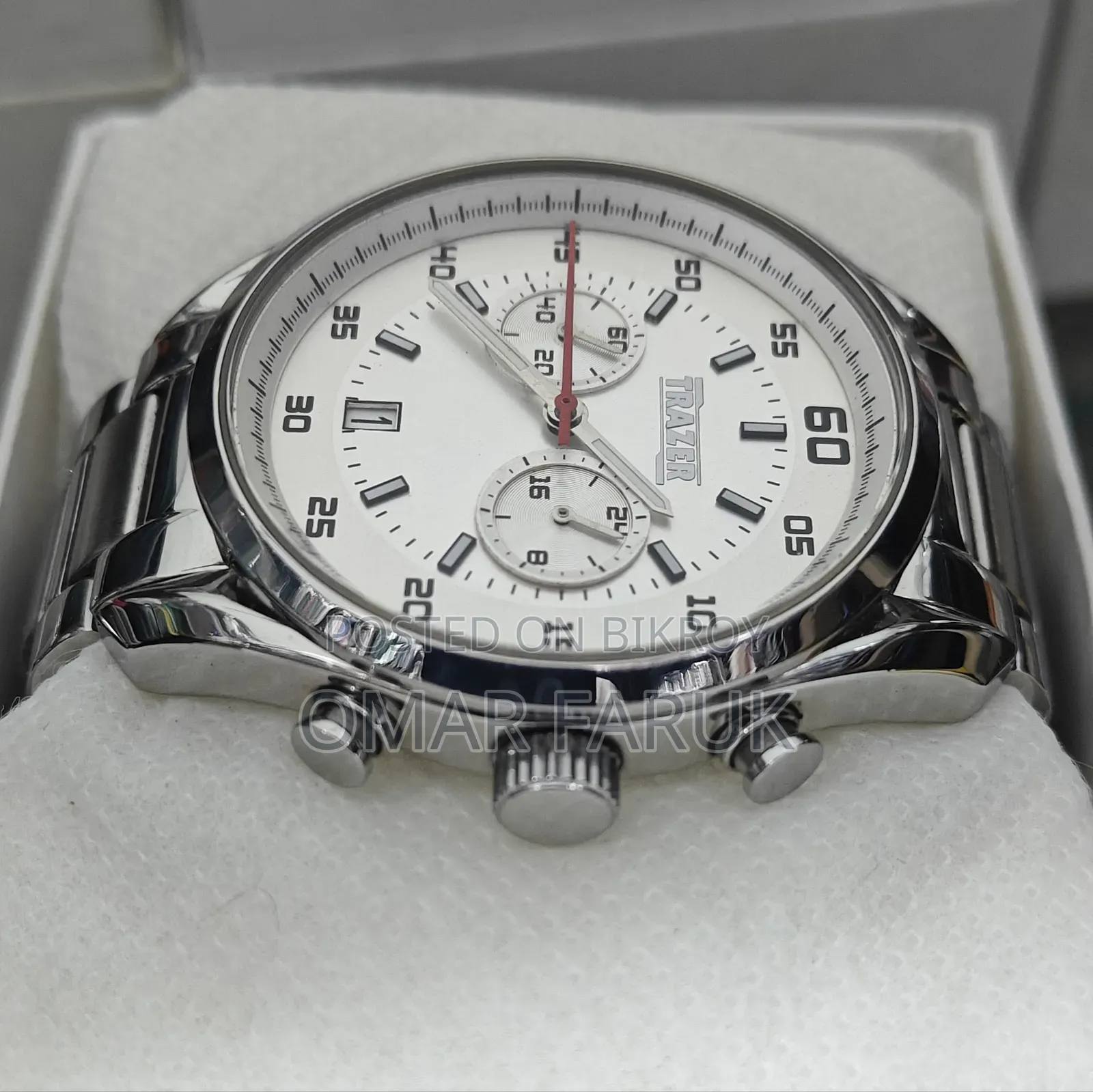 TRAZER by ZENART Chronograph Quartz Watch – Stainless Steel