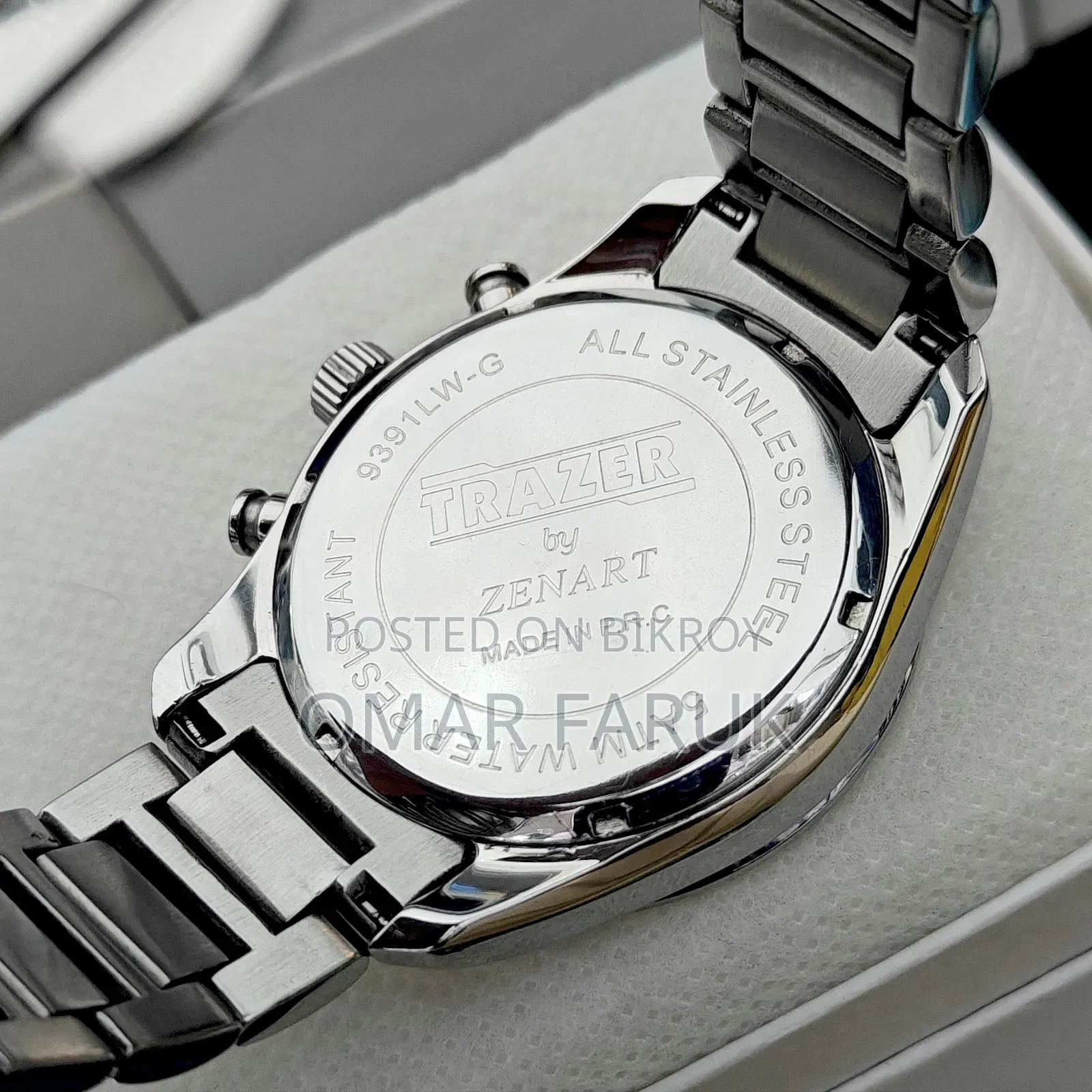 TRAZER by ZENART Chronograph Quartz Watch – Stainless Steel