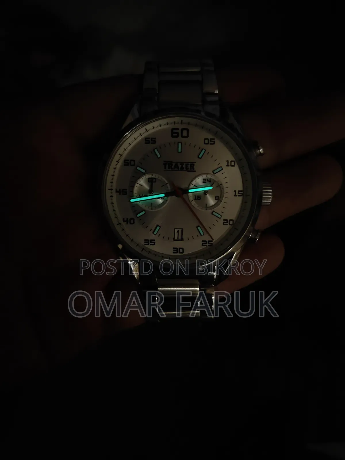 TRAZER by ZENART Chronograph Quartz Watch – Stainless Steel