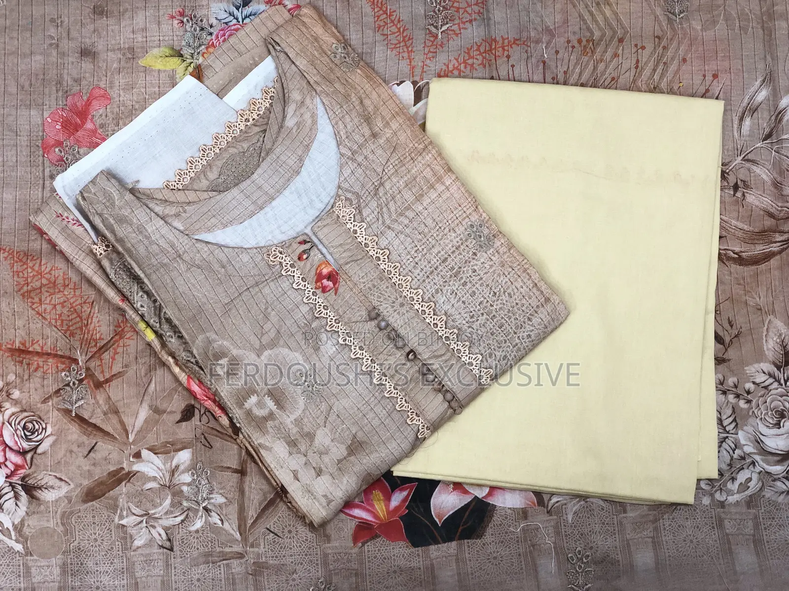 Premium Pure Cotton Three Piece