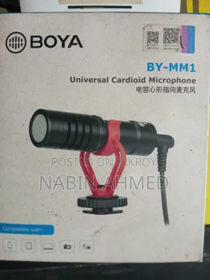 BOYA BY-MM1 Microphone Cardioid Shotgun for Phone Android DSLR