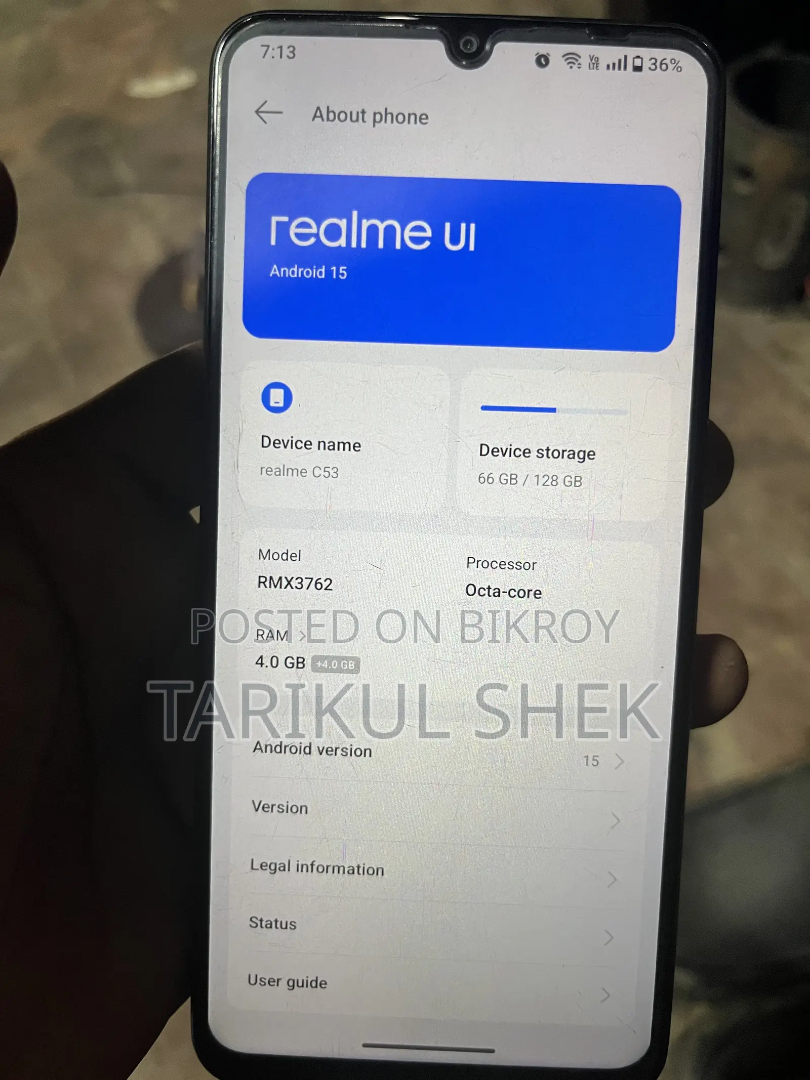 রিয়েলমি সি৫৩ ১২৮ জিবি ব্ল্যাক