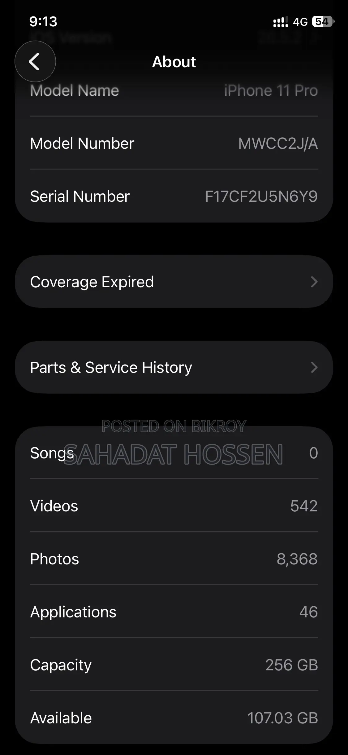 Apple iPhone 11 Pro 256 GB Black