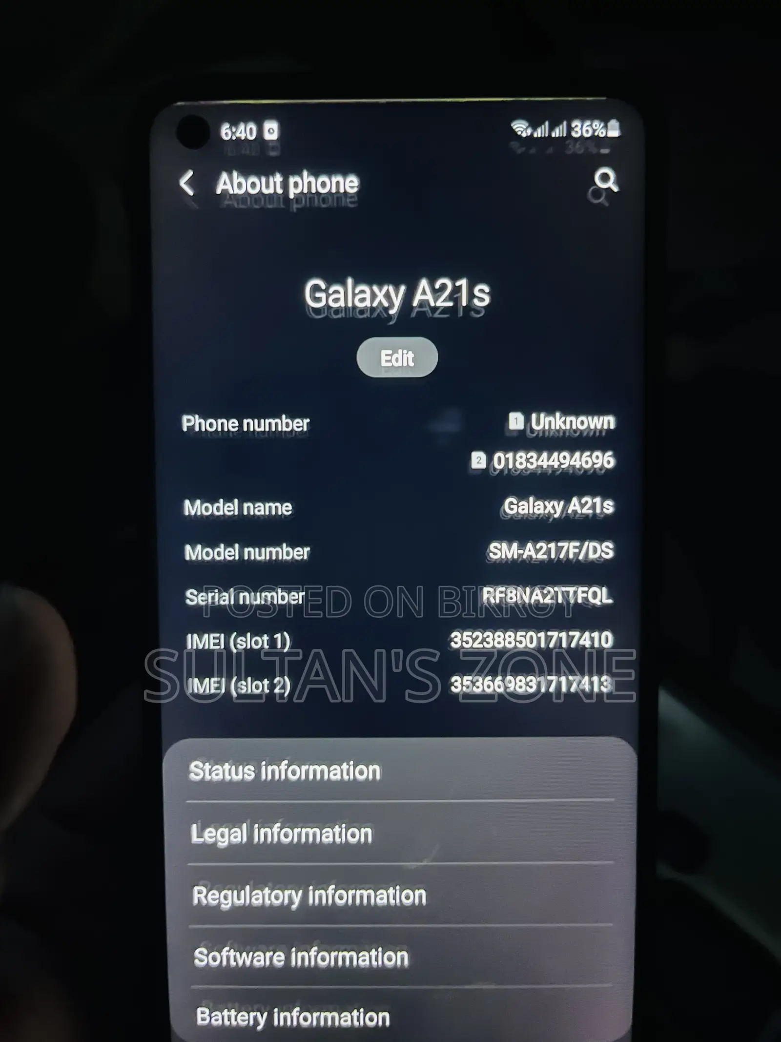 Samsung Galaxy A21s 128 GB Black